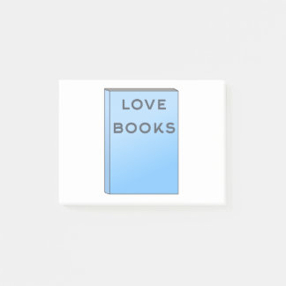 I love books post-it notes