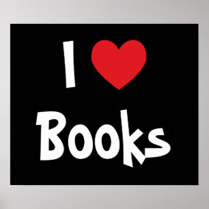 I Love Books Poster