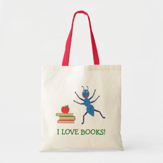 I Love Books Tote Bag