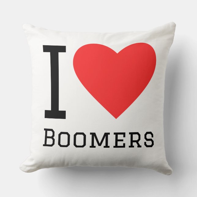 I love boomers cushion (Front)