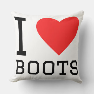 I love boots cushion