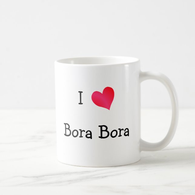 I Love Bora Bora Coffee Mug (Right)