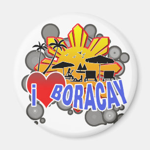 I Love Boracay Magnet