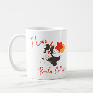 I Love Border Collies Coffee Mug