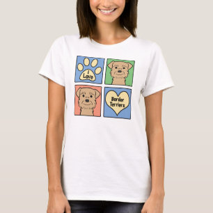 I Love Border Terriers T-Shirt