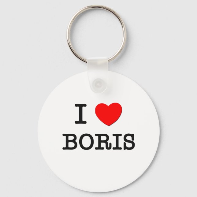 I Love Boris Key Ring (Front)