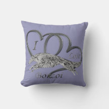 I Love Borzoi Pillow