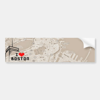 I Love Boston Bumper Sticker