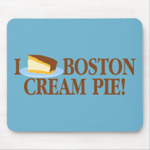 I Love Boston Cream Pie Mouse Mat