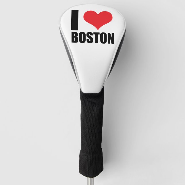 I love Boston Golf Head Cover (Front)