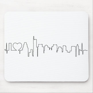 I love Boston in an extraordinary ecg style Mouse Mat