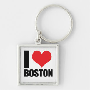 I love Boston Key Ring