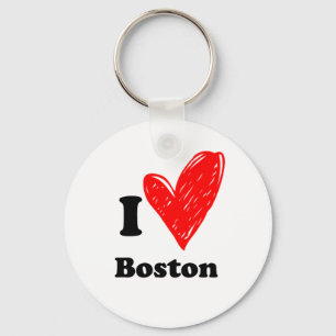 I love Boston Key Ring