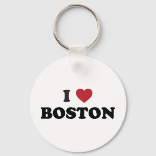 I Love Boston Massachusetts Key Ring