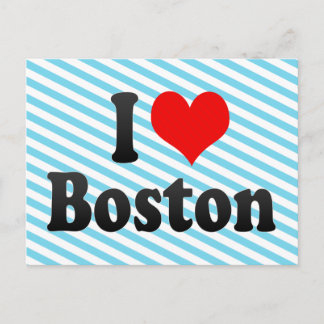 I love Boston Postcard