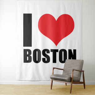 I love Boston Tapestry