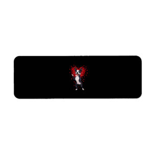 I Love Boston Terrier Funny Heart Valentine Gift
