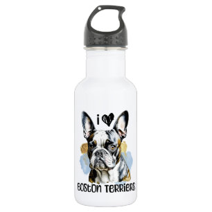 I Love Boston Terriers 532 Ml Water Bottle
