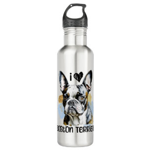 I Love Boston Terriers 710 Ml Water Bottle