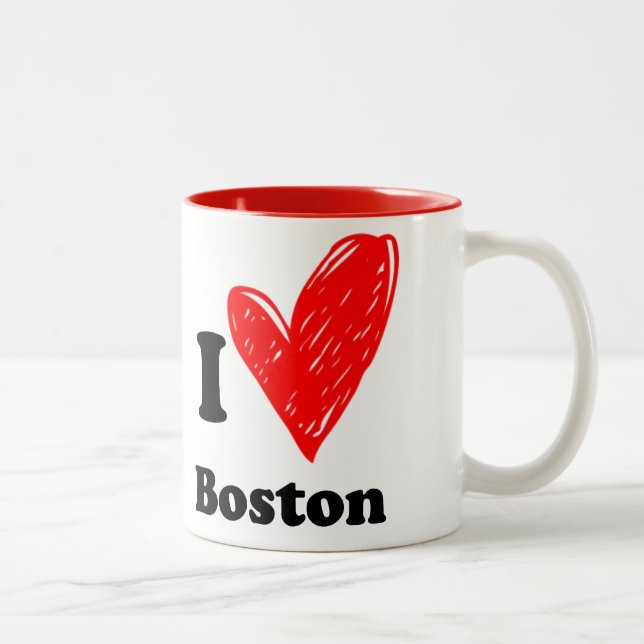 I love Boston Two-Tone Coffee Mug (Right)