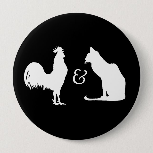 I love both - 10 cm round badge (Front)