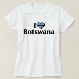 I Love Botswana Flag T-Shirt