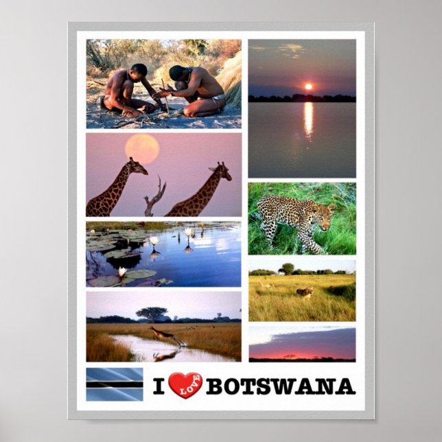I LOVE Botswana - Poster (Front)