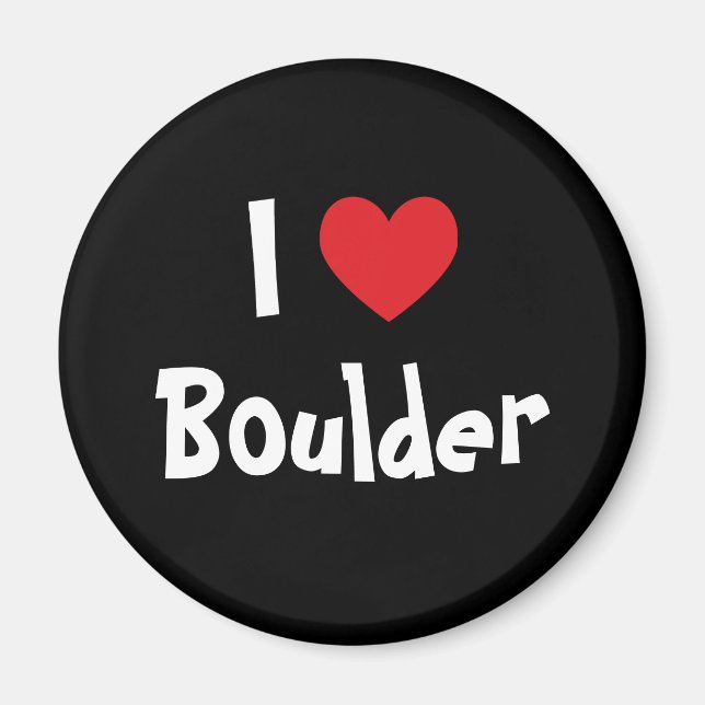 I Love Boulder Magnet (Front)