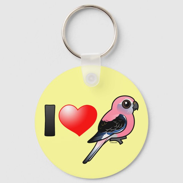 I Love Bourkies Key Ring (Front)