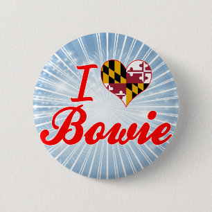 I Love Bowie, Maryland 6 Cm Round Badge