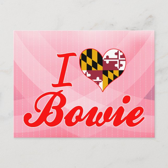 I Love Bowie, Maryland Postcard (Front)