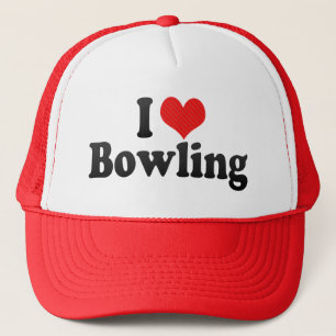 I Love Bowling Trucker Hat