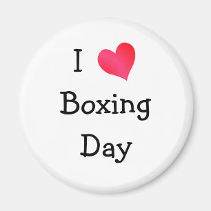 I Love Boxing Day Magnet
