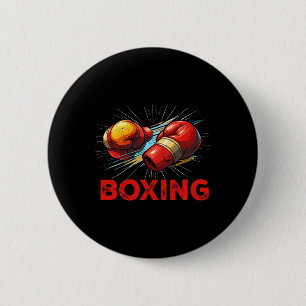 I Love Boxing Gloves Fighting Sport Martial Arts K 6 Cm Round Badge