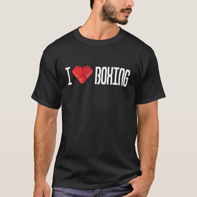 I Love Boxing T-Shirt (Front)