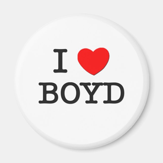 I Love Boyd Magnet (Front)