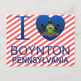 I Love Boynton, PA Postcard