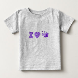 "I Love Boys" Baby Creeper in Nat'l /Purple