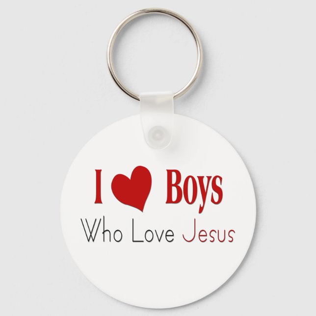 I Love Boys Key Ring (Front)