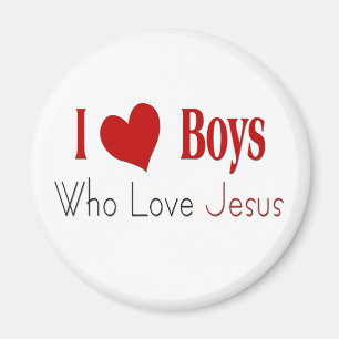 I Love Boys Magnet
