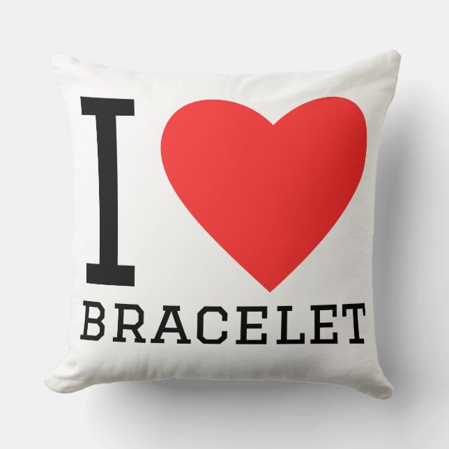I love bracelet cushion (Front)