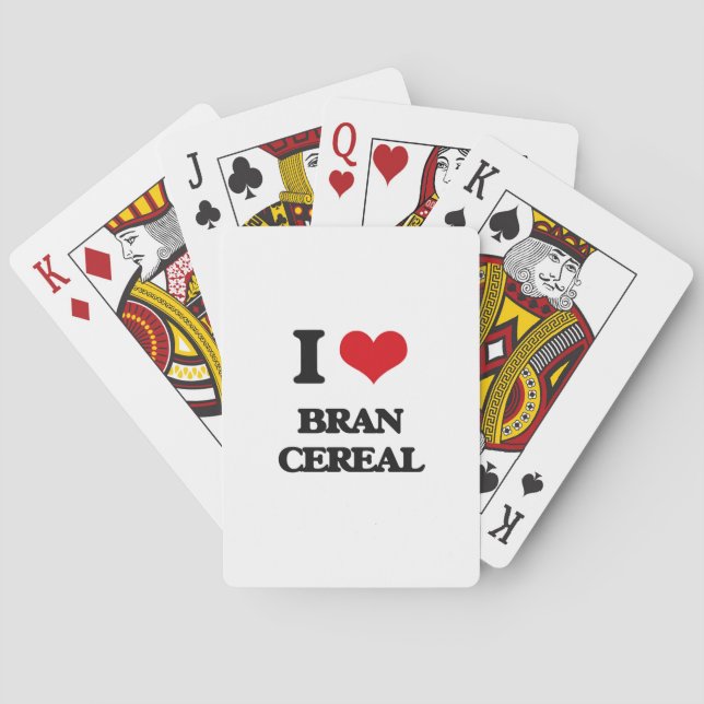 I Love Bran Cereal Playing Cards (Back)