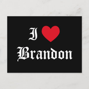 I Love Brandon Postcard