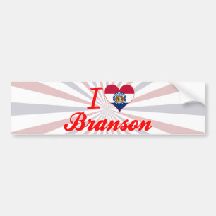 I Love Branson, Missouri Bumper Sticker