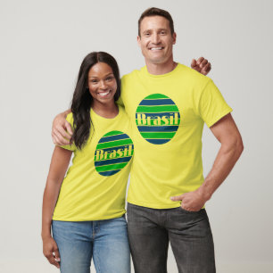 I Love Brasil Soccer love football soccer design T-Shirt