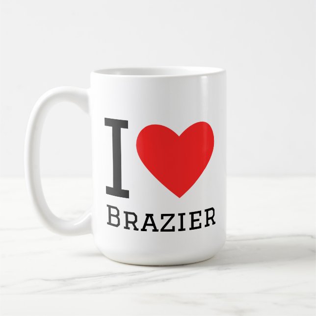 I love brazier coffee mug (Left)