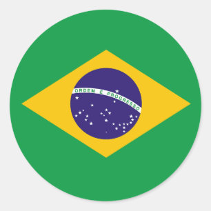I love Brazil Classic Round Sticker