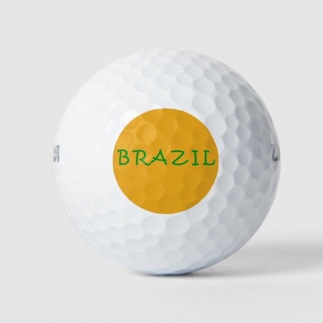 I love Brazil  Golf Balls (Front)