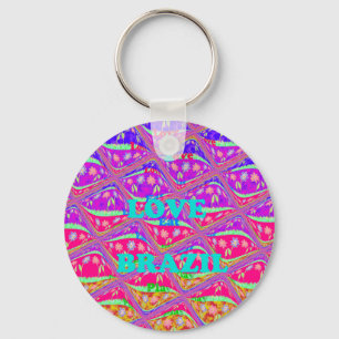 I Love  Brazil. Key Ring