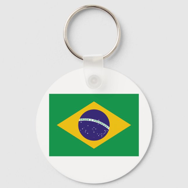 I Love Brazil Key Ring (Front)
